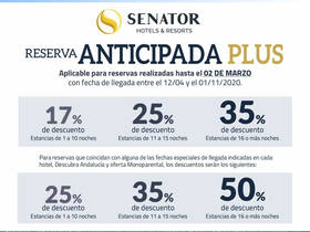 VENTA ANTICIPADA PLUS PLAYA SENATOR
